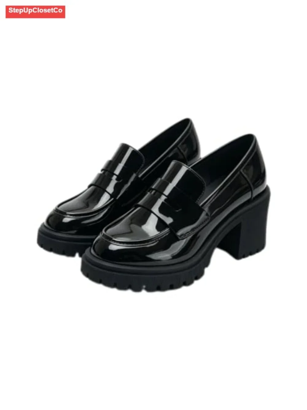 Women's Patent Leather Tassel Loafers Slip-On Dress Shoes